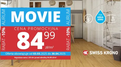Promocja - Podłogi AURUM MOVIE SWISS KRONO | Abler